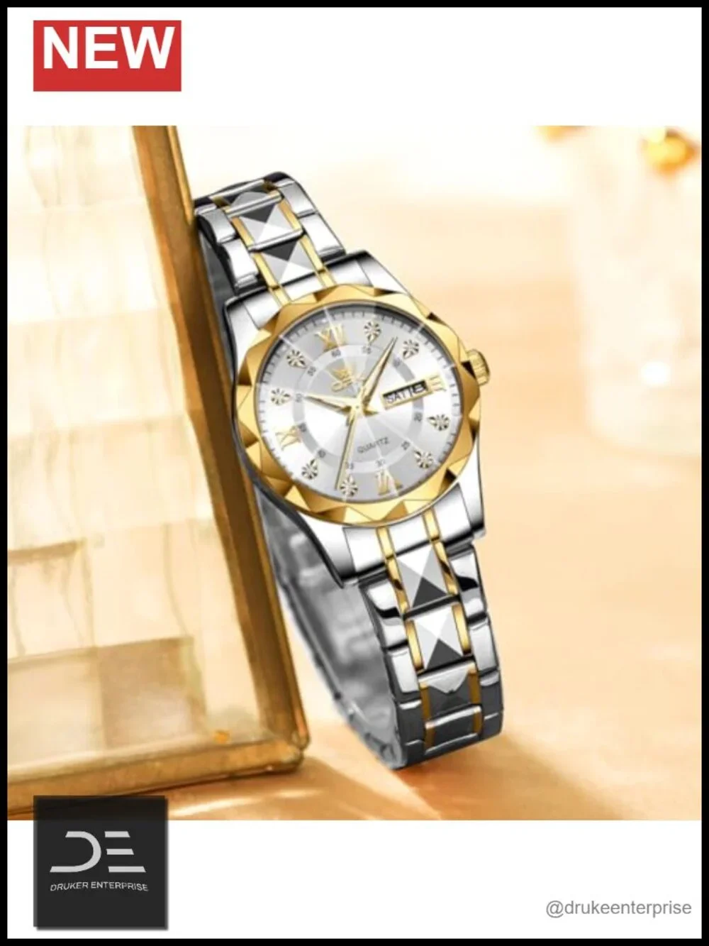 Stainless Steel Luminous Waterproof Dress Watch